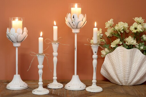 Impressionen zu Chic Antique Vintage Kerzenständer aus Metall, Bild 5