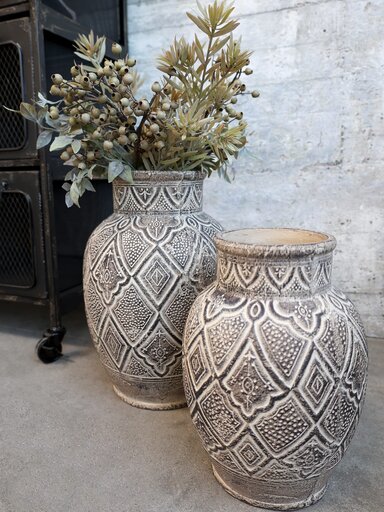 Impressionen zu Chic Antique Évron Deko Vase mit Muster, Bild 1