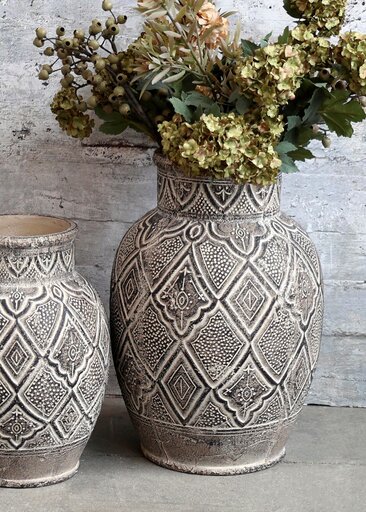 Impressionen zu Chic Antique Évron Deko Vase mit Muster, Bild 3