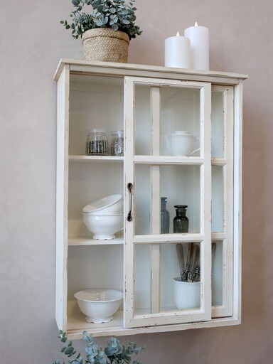 Impressionen zu Chic Antique Wandschrank mit Schwebetür, Bild 5