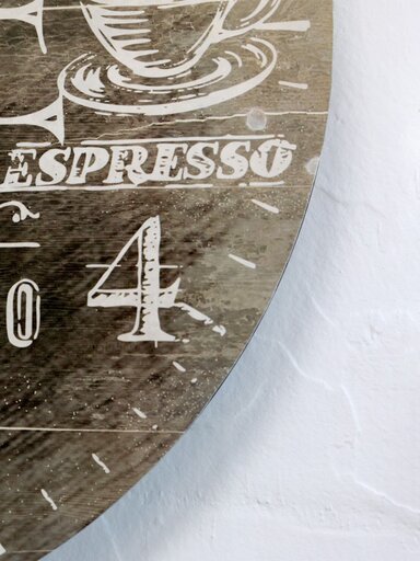Impressionen zu Chic Antique Wanduhr mit Kaffeemotiven, Bild 2