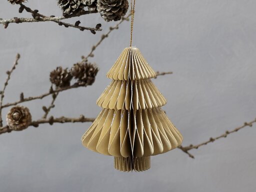 Impressionen zu Chic Antique Weihnachtsbaum aus Papier zum Aufhängen, Bild 3