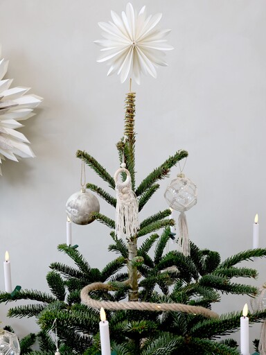 Impressionen zu Chic Antique Weihnachtsbaum Spitze Papierstern, Bild 2