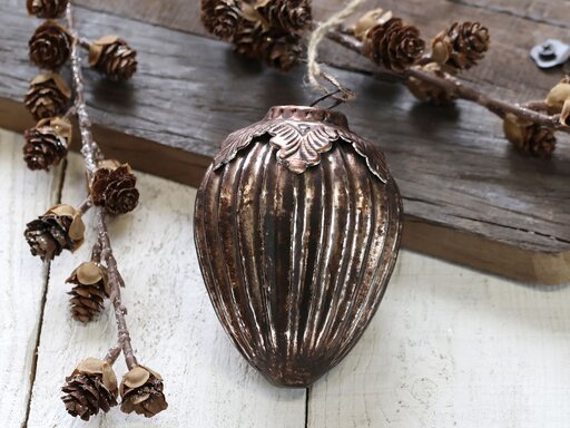 Impressionen zu Chic Antique Weihnachtskugel oval, Bild 3