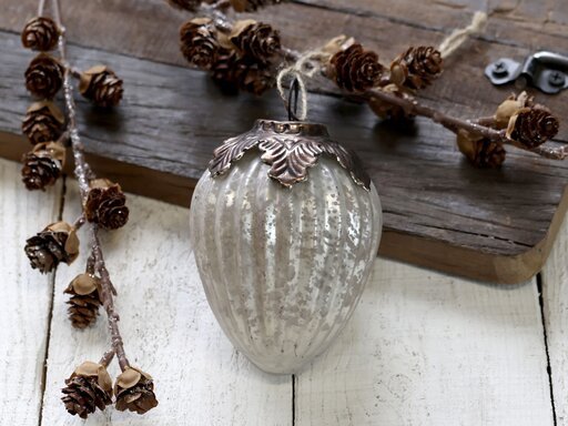 Impressionen zu Chic Antique Weihnachtskugel oval, Bild 1