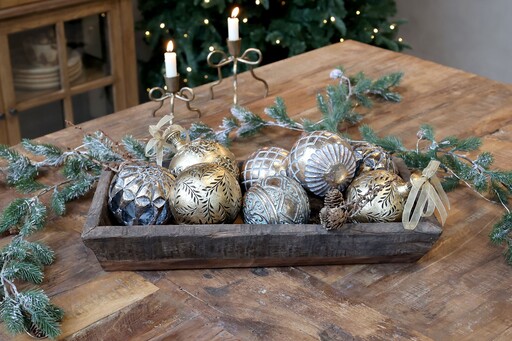 Impressionen zu Chic Antique Weihnachtskugel zum Aufhängen, Messinglook, Bild 3