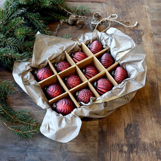 Impressionen zu Chic Antique Weihnachtskugeln in einer Schachtel 12er Set, Bild 2