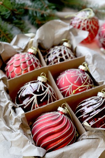 Impressionen zu Chic Antique Weihnachtskugeln in einer Schachtel 6er-Set, Bild 2