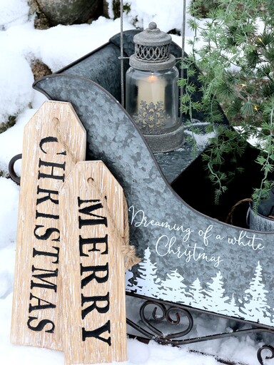 Impressionen zu Chic Antique Winterliche Laterne aus Eisen, Bild 1