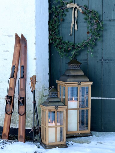 Impressionen zu Chic Antique Winterliche Outdoor Laterne im 2er-Set, Bild 2