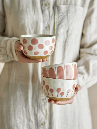 Impressionen zu Bloomingville Linora Schalen 3er Set Steingut, Bild 5