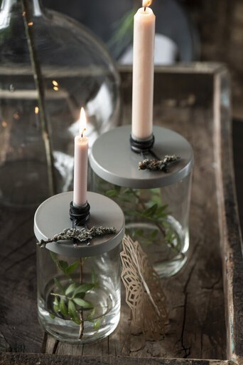 Impressionen zu IB Laursen Glashalter für dünne Kerzen Metalldeckel, Bild 7