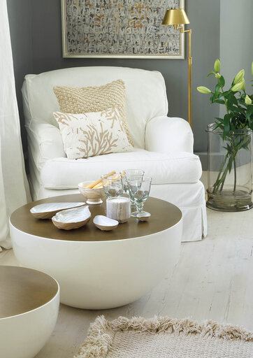 Impressionen zu GreenGate Kerze Marmor Beige, Bild 1