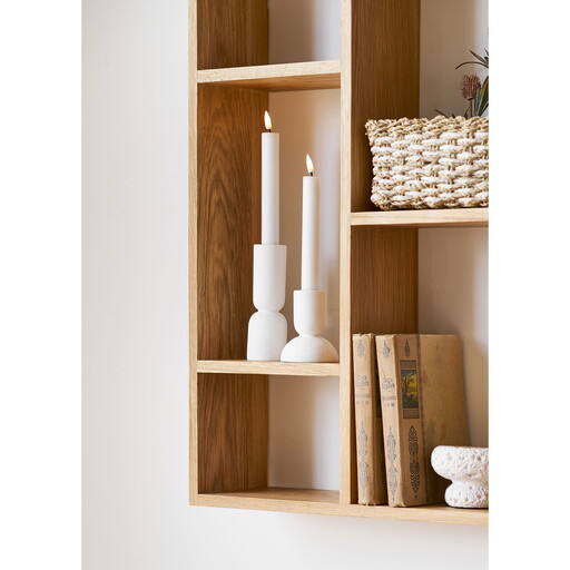 Impressionen zu House Nordic Kerzenhalter im 2er Set Limestone, Bild 1