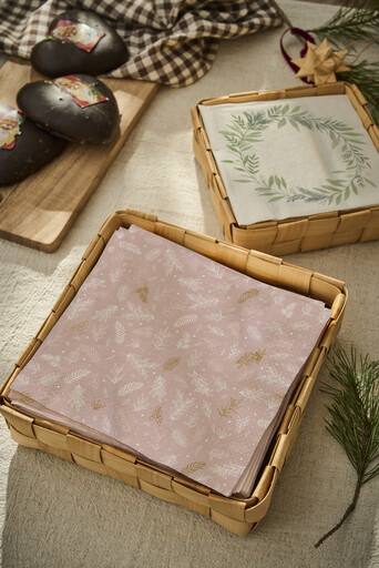 Impressionen zu IB Laursen 2er Korbsatz quadratisch geflochtenes Spanholz, Bild 2