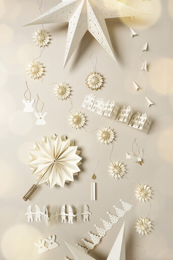 Impressionen zu IB Laursen Baumspitze Stern weiß mit messingfarbenem Halter, Bild 2