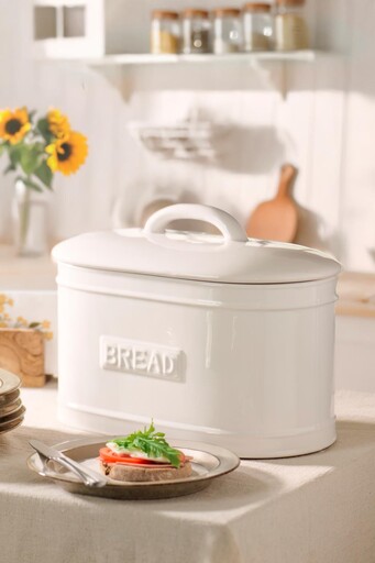 Impressionen zu IB Laursen Brotkasten Brotbox oval aus Keramik, Bild 2