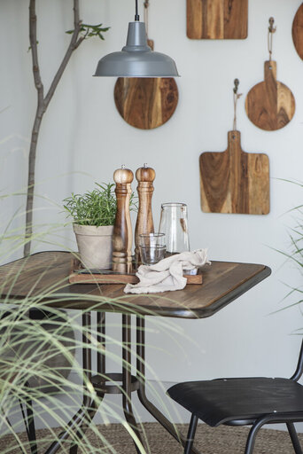 Impressionen zu IB Laursen Cafetisch mit Holztischplatte und Metallgestell UNIKA, Bild 1