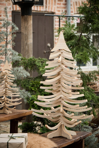 Impressionen zu IB Laursen Deko Holz Tannenbaum stehend mit beweglichem Zweigen, Bild 1