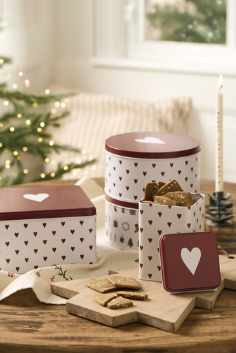 Impressionen zu IB Laursen Dose mit Herzen viereckig, Bild 1