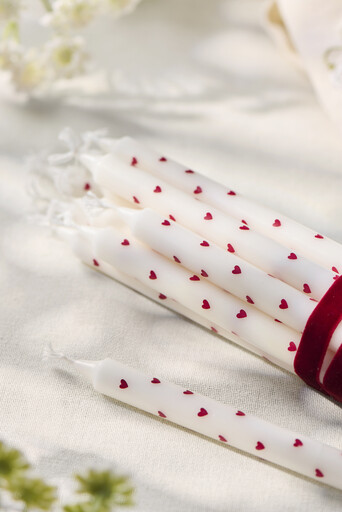 Impressionen zu IB Laursen Dünne hohe Kerze mit Herzen, Bild 3