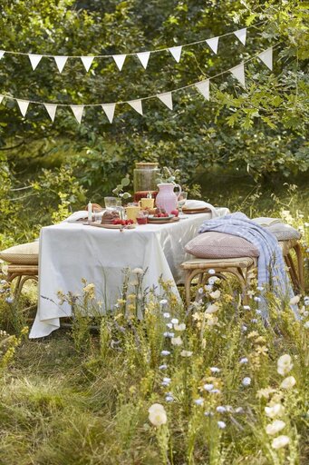 Impressionen zu IB Laursen Gartenbank aus Rattan, Bild 3