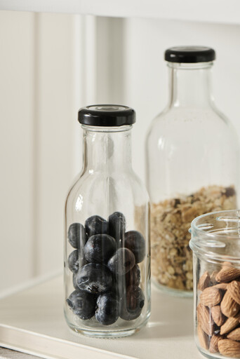 Impressionen zu IB Laursen Glas-Flasche mit schwarzem Schraubdeckel, Bild 1