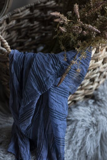 Impressionen zu IB Laursen Halstuch bordeaux mit Muster aus Baumwolle, Bild 4