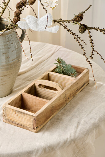 Impressionen zu IB Laursen Holz-Kiste mit Fächern und Quergriff Unika, Bild 2