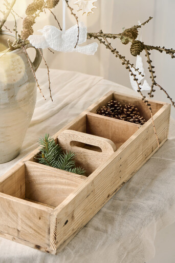 Impressionen zu IB Laursen Holz-Kiste mit Fächern und Quergriff Unika, Bild 3