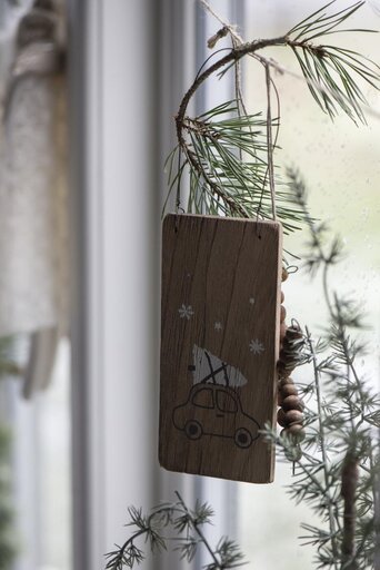 Impressionen zu IB Laursen Holzschild mit Weihnachtsaufdruck, Bild 1