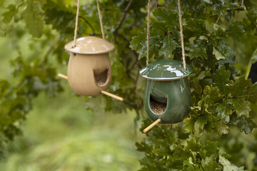 Impressionen zu IB Laursen Keramik Vogelfutterhaus zum Aufhängen, Bild 2