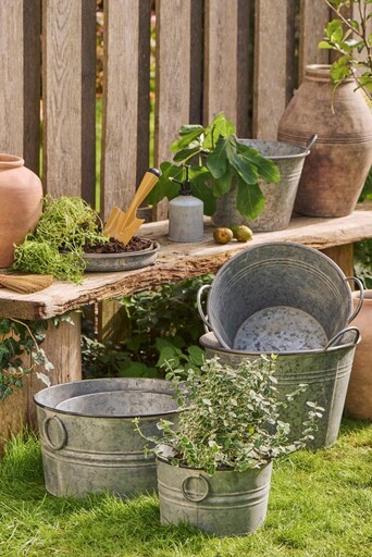 Impressionen zu IB Laursen Kerzentablett Pflanztablett Urban Garden - 2er Set, Bild 2