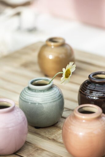 Impressionen zu IB Laursen Mini Vase mit Rillen, Bild 2