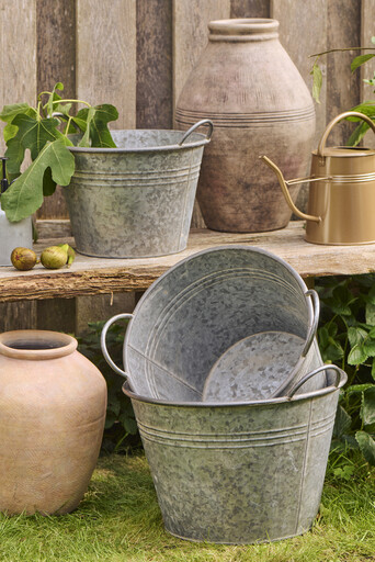 Impressionen zu IB Laursen Pflanztöpfe im 3er Set konisch mit Griffen Urban Garden, Bild 1