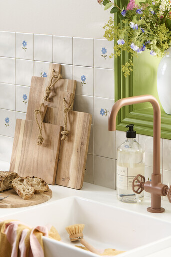 Impressionen zu IB Laursen Schneidebrett mit Juteseil viereckig mit Griff Akazienholz, Bild 3