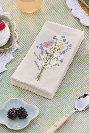 Impressionen zu IB Laursen Servietten 10x20 cm Sommerstrauß, Bild 1