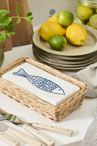 Impressionen zu IB Laursen Serviettenkorb aus Weide, Bild 2