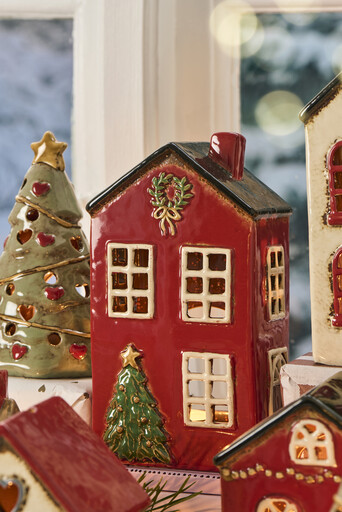 Impressionen zu IB Laursen Teelichthaus Weihnachten Stillenat Tannenbaum, Bild 1