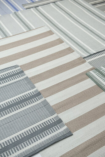 Impressionen zu IB Laursen Teppich mit breiten Streifen, Bild 2
