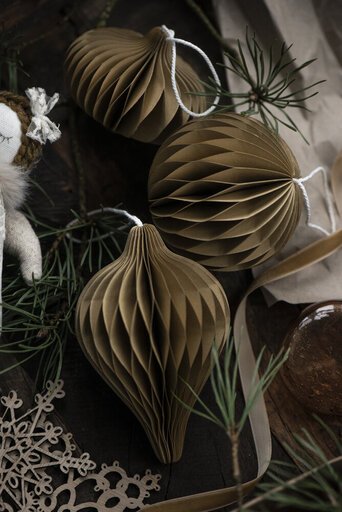 Impressionen zu IB Laursen Weihnachtskugel aus gefaltetem Papier mit Magnetverschluss, Bild 5