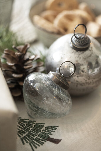 Impressionen zu Ib Laursen Weihnachtskugel bubbled Glas zwiebelförmig, Bild 5