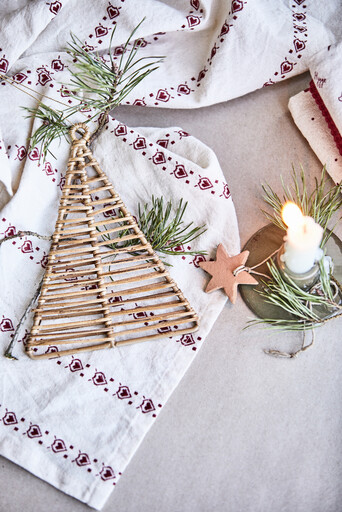 Impressionen zu IB Laursen Weihnachtsschmuck Aufhänger im 4er-Set aus handgefertigtem Ton, Bild 5