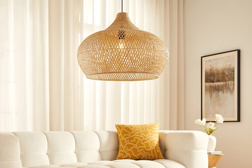 Impressionen zu Invicta Pendelleuchte Organic Living 7 Bambus, Bild 1