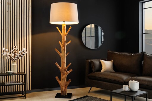 Impressionen zu Invicta Stehlampe Tree Nature Mangostanholz, Bild 2