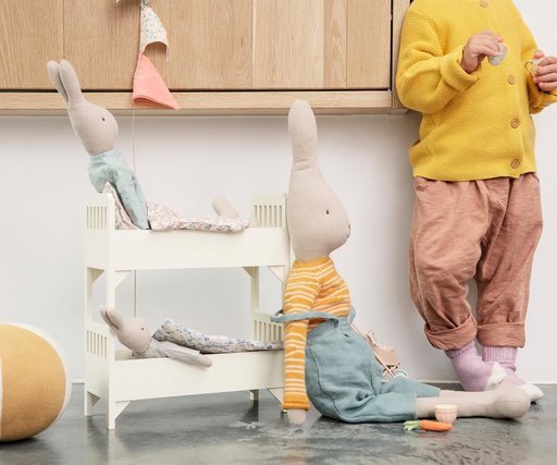 Impressionen zu Maileg Kleines weisses Miniatur Doppelstockbett, Bild 1