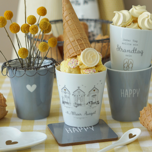 Impressionen zu Krasilnikoff Happy Mug Becher, Meer Auszeit, Bild 2