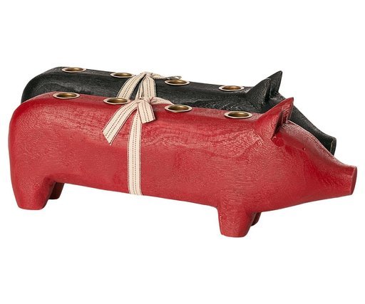 Impressionen zu Maileg Kerzenhalter Holzschwein, Bild 2