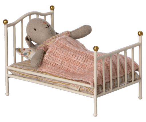 Impressionen zu Maileg Vintage Bett Maus, Bild 4