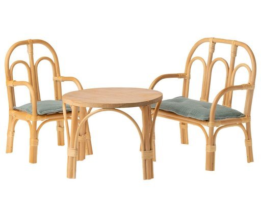 Impressionen zu Maileg Medium Rattan Stuhl für Hasen der Größe 3, Bild 1